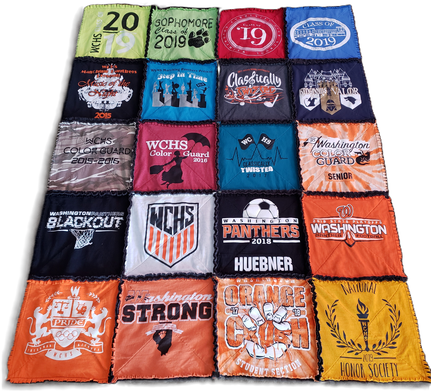 Raggy T-Shirt Quilts | Custom Expandable Memory Quilts