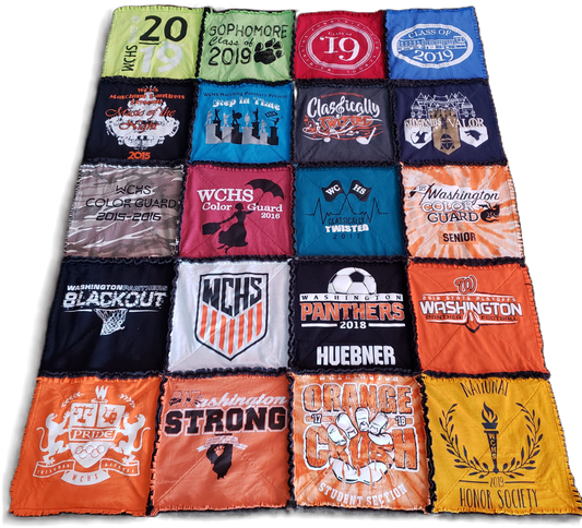 Raggy T-Shirt Quilts | Custom Expandable Memory Quilts