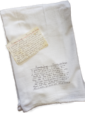 Handwritten Recipe Tea Towel – Original or Cleaned Image Option