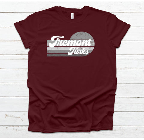 Tremont Turks Retro Sunset T-Shirt