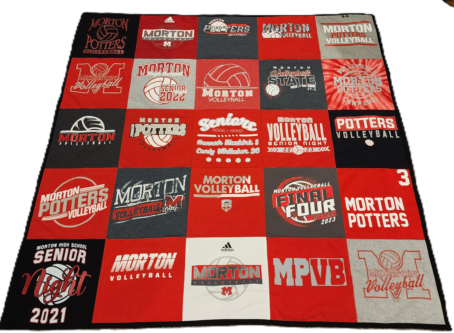 Classic Block T-Shirt Quilt | Most Popular Custom Memory Quilt
