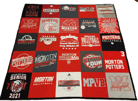 Classic Block T-Shirt Quilt | Most Popular Custom Memory Quilt