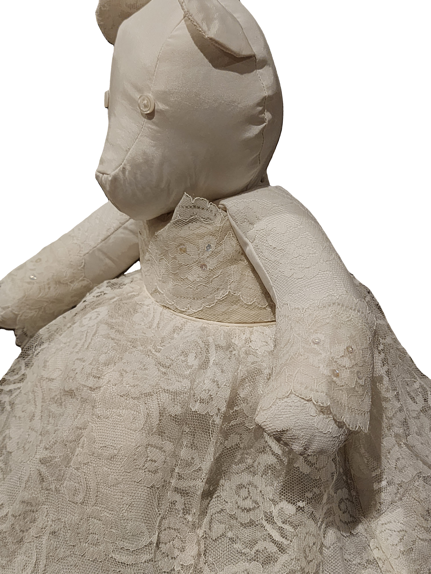 Wedding Dress Memory Bear with Dress