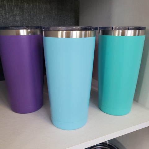 Stainless Steel Travel Tumbler with Lid - 20 oz