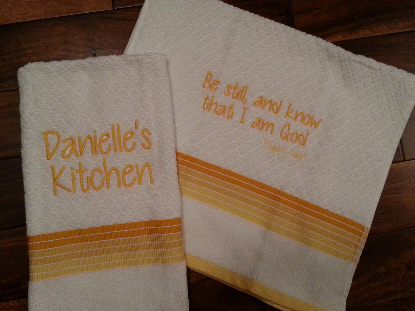 Embroidered Two Lines Name/Text - Customer Provided Item