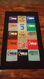 Block Style T-Shirt Quilt Made from Clothing Items