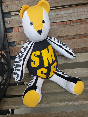 Memory Bear made from clothing 16 inch