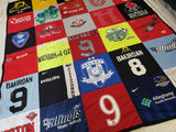 Block Style T-Shirt Quilt Made from Clothing Items