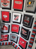 Shadow Box T-Shirt Quilt made from Clothing Items