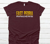East Peoria Striped Spirit Shirt