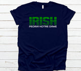 Peoria Notre Dame Irish Striped Spirit Shirt