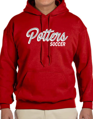 Potters Soccer 50/50 Blend Hoodie Sweatshirt