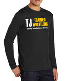 TJ Trained Wrestling Stack Black Dri-Fit Shirt