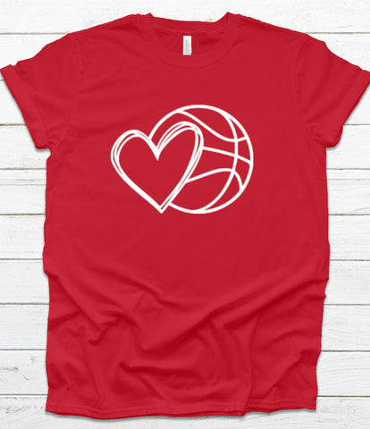 Basketball with Heart Tee