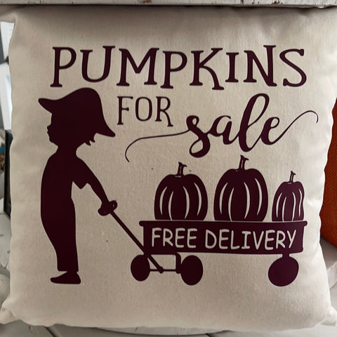 Pumpkins For Sale Pillow