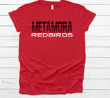 Metamora Redbirds Striped Spirit Shirt