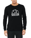 Morton Soccer with Ball on Long-Sleeved Bella Tee