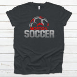 Morton Striped Team Soccer with Ball T-Shirt