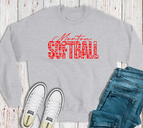 Morton Softball Words Sweatshirt