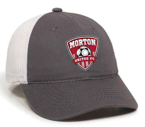 Morton United FC Embroidered Logo -  Gray Trucker Hat