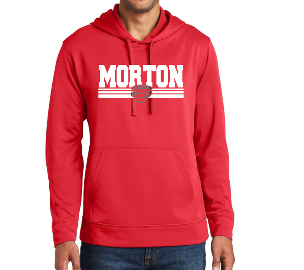 Morton Varsity Stripes Red Dri-Fit Hoodie – The Unlimited Stitch