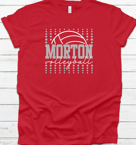 Morton Volleyball Dotted Spirit Shirt