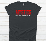 Mystics Softball Striped Shirt