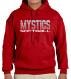Mystics Softball Striped Sweatshirt