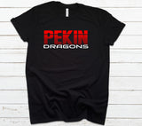Pekin Dragons Striped Spirit Shirt
