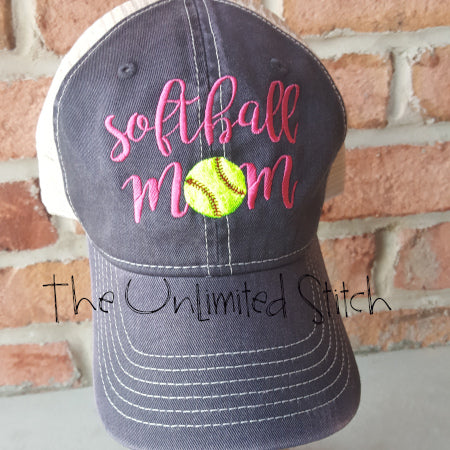 Softball MOM Trucker Hat