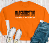 Washington Panthers Striped Sweatshirt